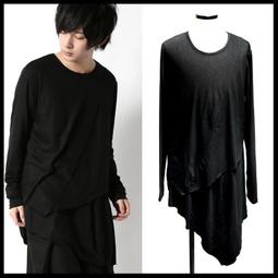 ＊MINI PUNK LOLO＊日本原創時尚-東京街頭達人假兩件式個性造型襯衫(a326008)ROCK 歷史價格詳細信息