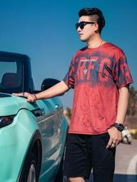 大尺碼T恤 大碼男裝潮短袖T卹男加肥加大潮流寬鬆半袖印花上衣 歷史價格詳細信息