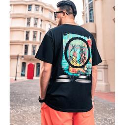 大尺碼T恤 大碼男裝潮短袖T卹男加肥加大潮流寬鬆半袖印花上衣 歷史價格詳細信息