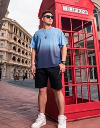 大尺碼T恤 大碼男裝潮短袖T卹男加肥加大潮流寬鬆半袖印花上衣 歷史價格詳細信息