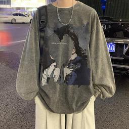 M-5XL水洗做舊落肩五分袖 男女同款圓領五分袖大學t 歐美風 街頭復古T恤 短袖t恤  嘻哈短袖上衣  短袖男 T恤男-潮流e線 歷史價格詳細信息