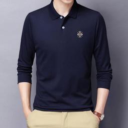 素面純色秋季長袖Polo衫男 速乾透氣 吸溼排汗 素面POLO衫 翻領立領網眼棉 大尺碼Polo 工作服 歷史價格詳細信息