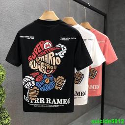 2024夏季T恤男生卡通動漫哆啦A夢叮當貓圖案半袖INS潮流小眾短袖 歷史價格詳細信息