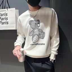 薄款秋冬季純棉長款印花T恤M-4XL 男士長袖T恤丅秋衣上衣秋季外穿薄款男衫長軸秋衫潮 短袖印花T恤 歷史價格詳細信息