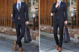 藏藍色西服套裝男士商務職業正裝商務男女修身通勤西裝套裝男 歷史價格詳細信息