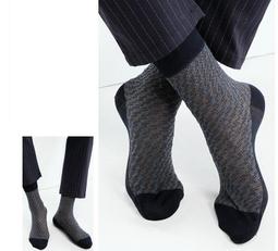 男襪絲光棉純色男士紳士商務襪秋冬休閒透氣中筒襪子五雙裝禮盒襪 歷史價格詳細信息