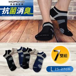 (超值7雙組)MIT抗菌消臭X型氣墊船型襪/機能襪/運動襪/男襪/船襪/踝襪/氣墊襪(L25~27cm)-MORINO 歷史價格詳細信息