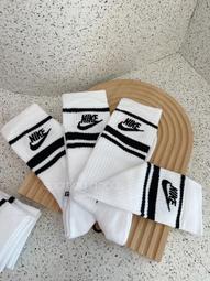 NIKE EVERYDAY ESSENTIAL CR 男女款 白色 三雙入 襪子 長襪 DX5089-103 歷史價格詳細信息