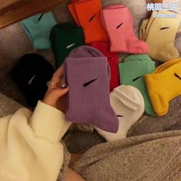 NK勾勾女襪秋冬拼色長筒假兩件拼接襪運動情侶襪潮流百搭aj襪對勾 歷史價格詳細信息