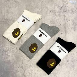 猿人頭毛巾襪日系潮襪高筒棉襪吸汗白襪子純色中筒加厚運動襪男女 歷史價格詳細信息