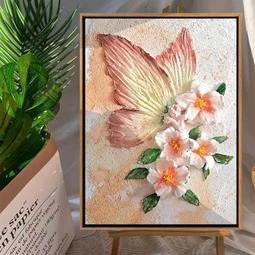 立體手繪雕刻裝置畫別墅客廳臥室裝飾掛畫樣板間酒店實物工藝畫 歷史價格詳細信息