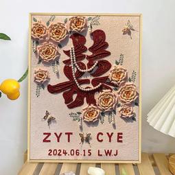 訂婚宴迎賓牌網紅定制照片婚禮結婚背景慶布置裝飾用品大全kt板熱心小賣家 歷史價格詳細信息
