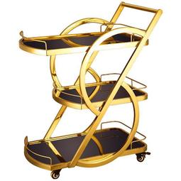 小餐車 酒店餐廳送餐車 雙層實木酒水車 飯店茶水車 點心車 蛋糕車 移動小推車 茶几手推車 歷史價格詳細信息