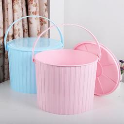 水桶帶蓋儲水桶飲水機家用加厚大桶礦泉純凈水空桶戶外水桶手提桶kb~ 歷史價格詳細信息