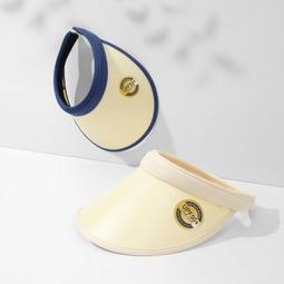 【熱賣】夏季空頂帽時尚大檐戶外騎車遮陽帽女防紫外線太陽帽新款 歷史價格詳細信息