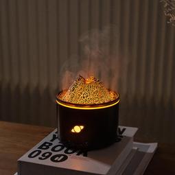 新款火焰珠香薰加溼器臥室空氣淨化香氛機家用桌面精油七彩香薰機 歷史價格詳細信息