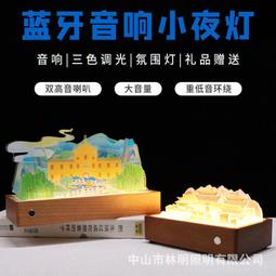 音響小夜燈充電式款臥室床頭睡眠檯燈氛圍創意高級感生日禮物 歷史價格詳細信息
