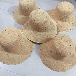 日系拉菲草草帽女夏季度假蕾絲花朵沙灘帽可摺疊草編大簷漁夫帽子 歷史價格詳細信息