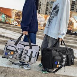 運動健身包訓練包新款男士潮流可手提大容量黑色遊泳斜挎桶包 歷史價格詳細信息
