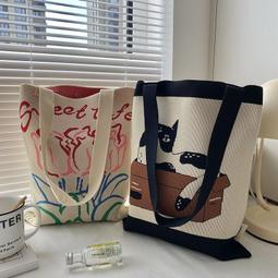 高級感大容量包包女士2024新款潮時尚通勤托特包大學生上課單肩包【心願便利店】 歷史價格詳細信息