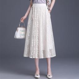 中長裙 2024秋冬新款中等厚度鬆緊腰寬鬆顯瘦灰色三宅風後開叉百褶半身裙OL韓國女裝【KX8832】萌蔓物語 歷史價格詳細信息