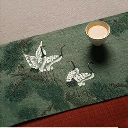 棉麻布藝桌旗中式清荷醉風麂皮絨茶桌茶席幹泡茶巾墊子茶簾 歷史價格詳細信息