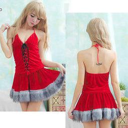 聖誕服聖誕裝 大尺碼兔女郎聖誕節表演服~流行E線F087 歷史價格詳細信息