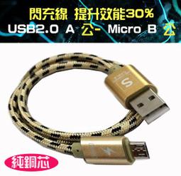 US-190-30cm 閃充線 30公分 金色 USB2.0 A 公 對 Micro USB 公 提升充電效能30% 歷史價格詳細信息