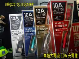 安卓 MicroUSB TYPE C【大電流 6A 10A】QC3.0 QC4.0 閃充 快充充電線 100-300公分 價格比較,價格查詢,歷史價格詳細信息