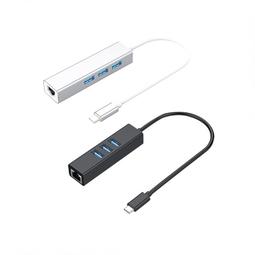 type-c轉rj45千兆百兆網卡3口usb3.0 hub鋁合金有線網卡 拓展塢【台灣公司免稅開發票】 歷史價格詳細信息