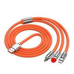 熱賣120超級快充加粗二合一數據線適用華為蘋果手機一拖二閃充青瑩 歷史價格詳細信息