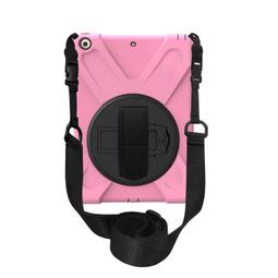 GMO 3免運Apple蘋果iPad 9.7吋2017~2019新海盜王彩色PC旋轉支架 亮綠矽膠保護套殼防摔套殼 歷史價格詳細信息