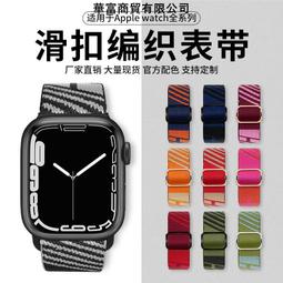 台灣現貨 蘋果表帶尼龍一體表帶適用apple watchSE/10/9彩虹版編織單圈表帶 歷史價格詳細信息