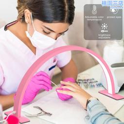 桌面美容燈半月美甲檯燈白色美甲照明燈爆款美容院燈  露天市集  全臺最大的網路購物市集 歷史價格詳細信息