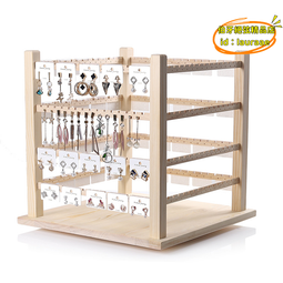 首飾展示架木制耳環架戒指托飾品珠寶店鋪柜臺陳列拍攝道具擺件~爆款 歷史價格詳細信息