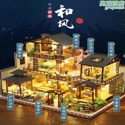 手工diy小木屋別墅成人中國風模型製作甜品店小房子創意拼裝微縮 歷史價格詳細信息