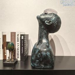 輕奢人物雕塑樹脂擺件樣板房間博古架軟裝飾品酒店藝術擺設品 歷史價格詳細信息