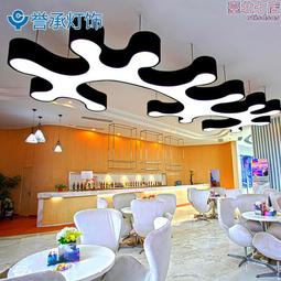 辦公室led吊燈圓角矩形長條燈 前臺會議室橢圓形造型燈長方形吊燈 歷史價格詳細信息