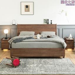 箱體床北歐實木櫻桃木1.5米日式小戶型高箱體儲物1.8米雙人床 歷史價格詳細信息