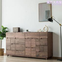 胡桃木鬥櫃實木鬥櫃新中式三四五牆邊收納櫃簡約小戶型儲物櫃 歷史價格詳細信息