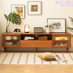 實木電視櫃簡約小戶型地臺櫻桃木家具客廳地櫃儲物櫃落地組合櫃 歷史價格詳細信息