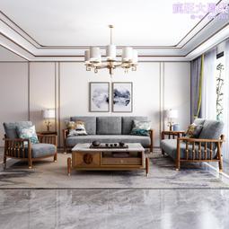 新中式實木沙發小戶型冬夏中式客廳沙發高靠高箱儲物沙發茶几組合 歷史價格詳細信息