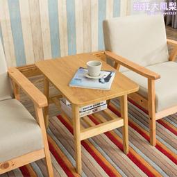 小方桌雙層客廳小戶型茶幾榻榻米實木小桌子簡約臥室坐地茶桌 歷史價格詳細信息