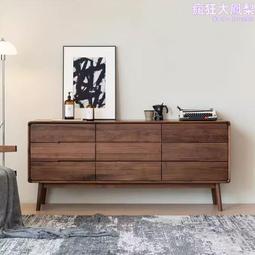 九格櫃櫻桃木復古展示櫃實木鬥櫃樂高手辦客廳儲物邊櫃餐邊櫃展示 歷史價格詳細信息