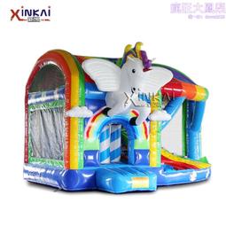 蹦床滑梯淘氣堡 pvc家庭遊樂園南瓜充氣城堡組合派對 歷史價格詳細信息