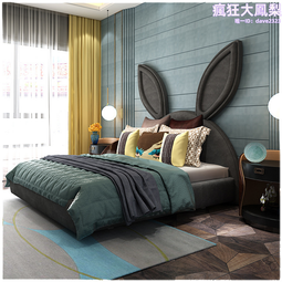 卡通兒童床男孩單人床1米5簡約小熊床頭小戶型臥室儲物女孩床 歷史價格詳細信息