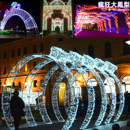 時光隧道燈lED發光廣場拱門造型圓形 商場美陳造型燈裝飾景觀燈 歷史價格詳細信息