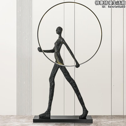 人形藝術抽象雕塑大擺件別墅酒店售樓處客廳高端大氣落地擺件 歷史價格詳細信息