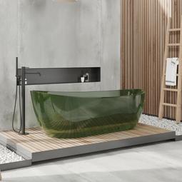 人造石浴缸 薄邊綺美石盆民宿創意浴缸 異形藝術洗澡缸 酒店浴盆 歷史價格詳細信息