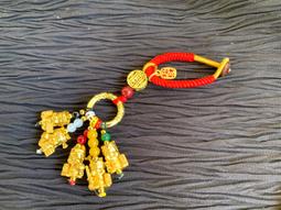 黃銅隨身招財公母雙貔貅十二生肖福牌紅繩銅五帝錢鑰匙扣汽車掛件 歷史價格詳細信息